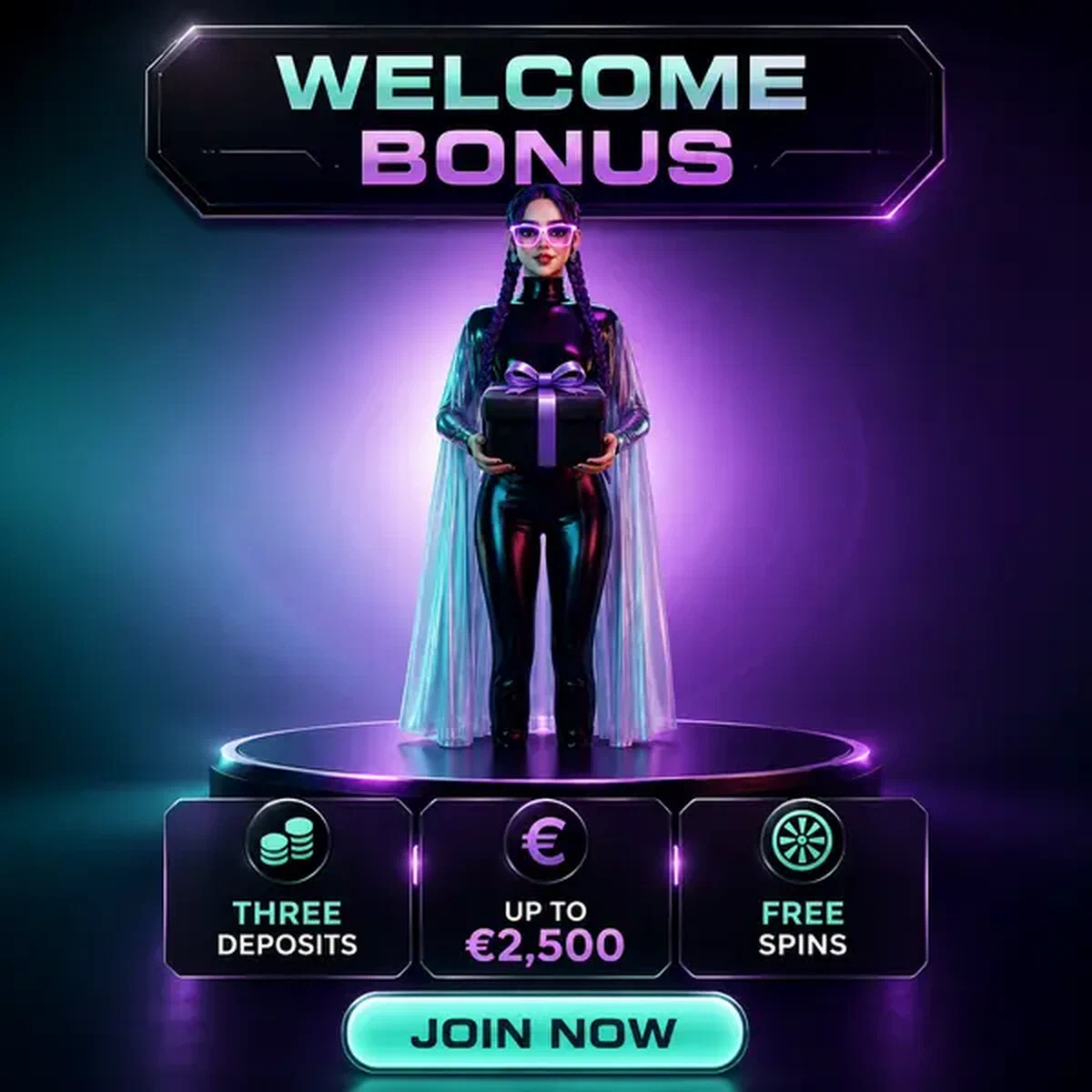 Giocatore che presenta il regalo del bonus di benvenuto su Needforslots con sorriso sicuro